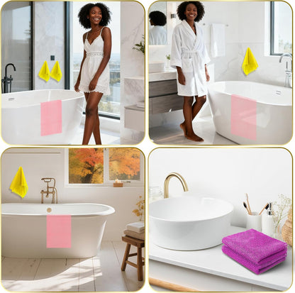 UJFQBH African Bath Sponge African Net Long Exfoliating Great for Daily Use