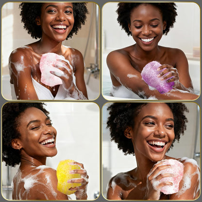 UJFQBH African Bath Sponge African Net Long Exfoliating Great for Daily Use